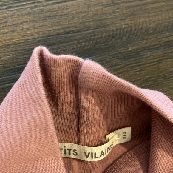 Set of 2 girls turtlenecks. Gray and Pink - Picture 5 of 5